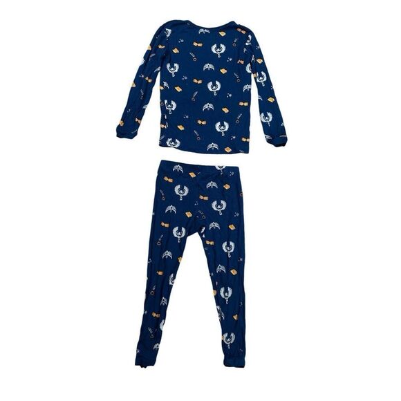 Kyte Baby Harry Potter Ravenclaw Bamboo Long Sleeve Pajama Set Blue Unisex 4T - Picture 3 of 7
